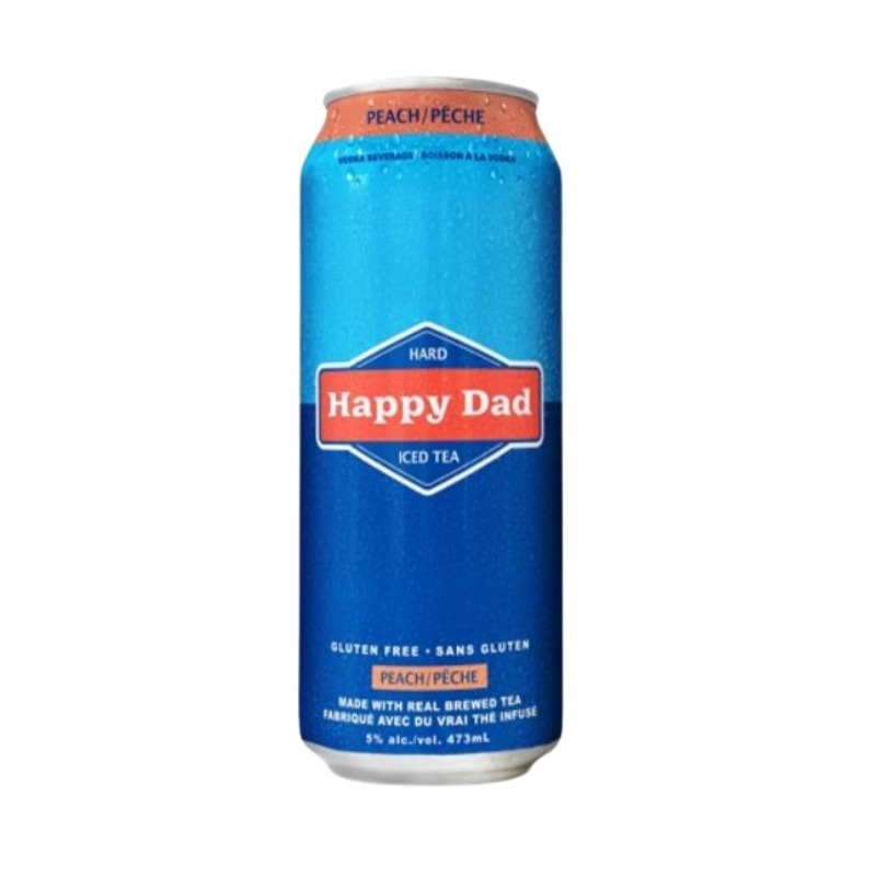 Shop Happy Dad Hard Iced Tea Peach - 473ML in Calgary