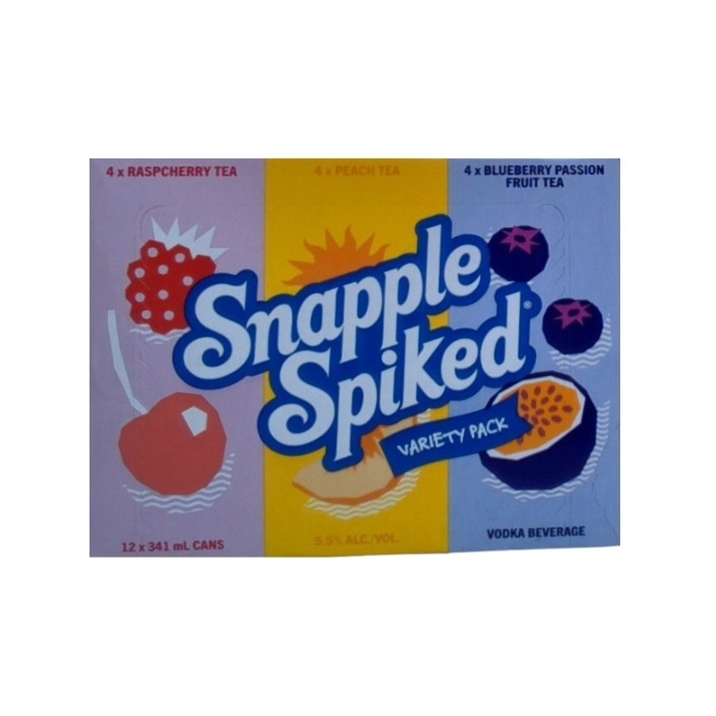Shop Snapple Spiked Variety Pack 12pk - 12*341mL in Calgary