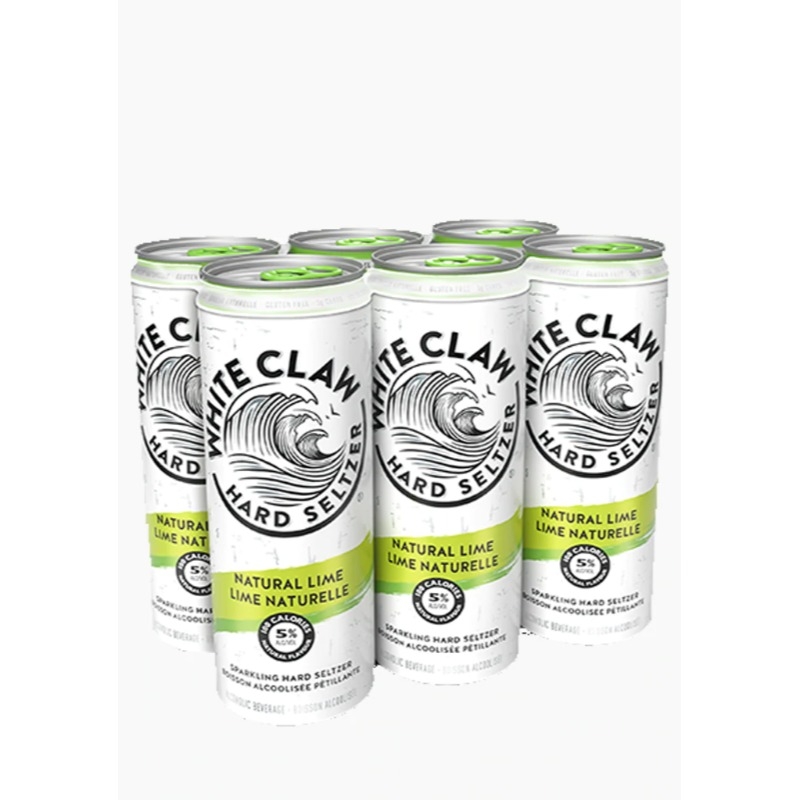 White Claw Natural Lime 6 Pack
