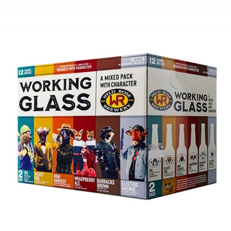 Working Glass Variety Pack - 12 X 355 Ml (bottles)