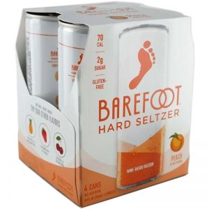 Barefoot Peach & Nectarine Seltzer 4 Pack