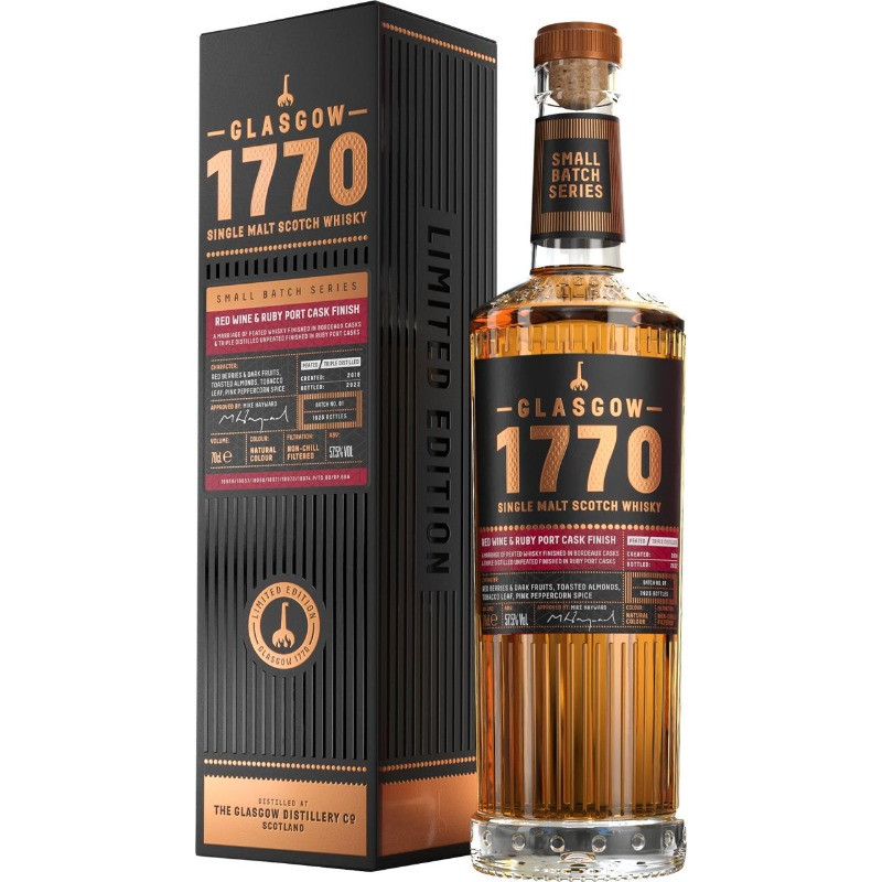 Shop Glasgow 1770 Red Wine & Ruby Single Cask - 700ML in Calgary